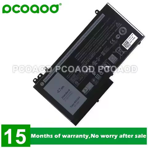 11.1V 47WH 4130mAh Mode NGGX5 RDRH9 JY8D6 954DF 0JY8D6 Battery For Dell Latitude E5270 E5470 E5570 M