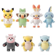 BANDAI POKEMON POKEMOFU FLUFFY DOLLS SERIES 5 PIKACHU GROOKEY SCORBUNNY SOBBLE BEWEAR ALOLAN SANDSHR