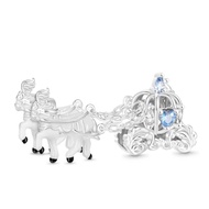 Gnoce White Horse Pumpkin Carriage Charm