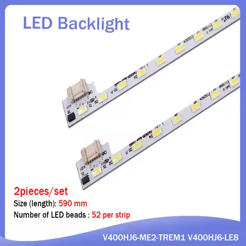 LCD-40V3A M00078 N31A51P0A N31A51POA V400HJ6-LE8 New LED Backlight V400HJ6-ME2-TREM1 2 piece=49cm(49