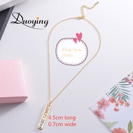 Duoying DIY Slider Charms Necklace Custom Name Necklaces Zirconia Letters Custom Choker Personalized Name Necklace Gift