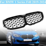 For 2020-2024 BMW 1 Series F40 Black Front Kidney Grille Replacement OEM Fit Grille Cover Easy Insta