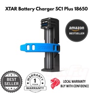 XTAR Battery Charger SC1 Plus 18650 Battery Charger Power Ban.k Function 3A Fast Charger for Recharg