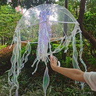 Taiwan Ready Stock/Children Lighthouse Jellyfish Luminous Transparent Lighted Umbrella Model Catwalk