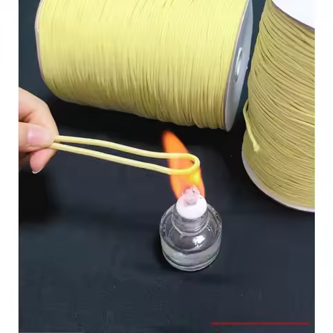 DuPont Kevlar rope 8mm aramid high temperature rope, pot ear anti-scalding and heat insulation rope,