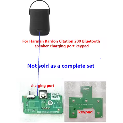 Original PCB accessories For Harman Kardon Citation 200 Bluetooth speaker charging port keypad Citat