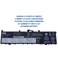 LENOVO L17C4P72 L17M4P72 L18M4P71 SB10Q76929 01AY969 15.36V 80WH THINKPAD X1 CARBON P1 GEN 1/2 X1 EX