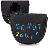 “Do not 3 putt” Embroidery Leather Golf Center Shaft Mid Mallet Head Cover Fit LAB Golf OZ.1/OZ.1i/M