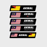 Sticker Basikal Bicycle Name Tag Sticker Motocycle Name Sticker Sticker Motosikal