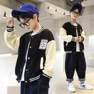 Unisex Children's Varsity Baseball Jacket (1th-18th) Initial LOGO 23 (Screen Printing) (Can be custo