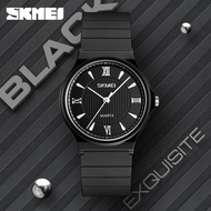 SKMEI Fashion Simple Ladies Top Luxury Brand Watches Elegant Ladies Quartz Watch PU Strap Waterproof Women Watch