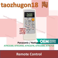 Panasonic National Air Conditioner Remote Control [00] A75C2160 A75C2432 A75C2278 A75C2160 A75C713