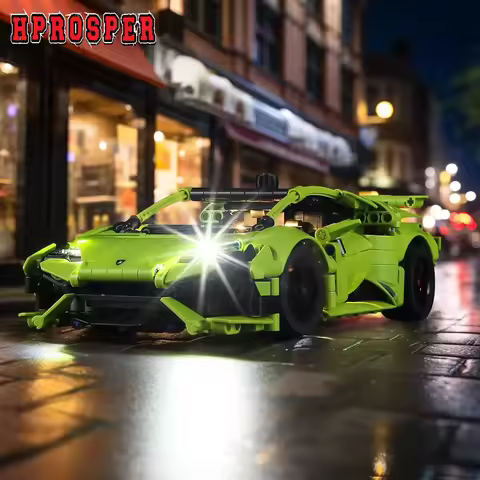 Hprosper 5V LED Light For 42161 Tecnica Lamborghini Huracán Decorative Lamp With Battery Box (Not In