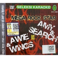 VCD Karaoke Awie & Wings Vs Amy & Search Mega Rock Star (2 Disc)