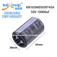 (1pcs)50V 10000uF D30xL45mm 1.18x1.77in KN103M05030*45A Snap-In Aluminum Electrolytic Capacitor