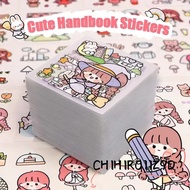 CHIHIRO11Z9D 10/20/50Pcs PVC Stickers, Transparent Waterproof Notebook Decoration, DIY Cute Cartoon 