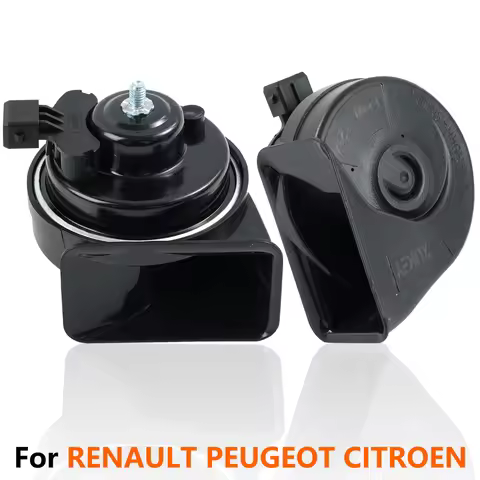 12V 110-125db 410/510Hz High Low Pitch Snail Horn Loud For Peugeot 106 206 307 308 405 406 605 607 8