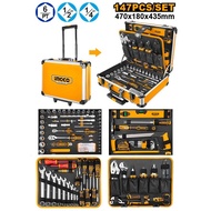 INGCO 147PCS HAND TOOL SET IN ALUMNIUM CASE HKTHP21471