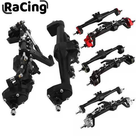 H10 Portal Axle Set - Plastic +Brass or Aluminum Alloy Front & Rear Complete Axles for Vanquish 1/10