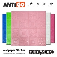 3D Wallpaper DIY Foam Wall Sticker 35*35/70*70cm safe waterproof self-adhesive Wall Decor
