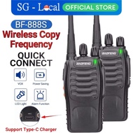 Baofeng BF 888S Pro Walkie Talkie Long Range UHF 400-470MHz Portable Two Way Radio for Tower Crane/h