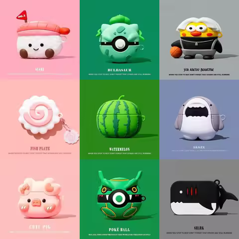 For Beats Studio Buds + Ture Wireless EarBuds Cartoon Silicone Cover For Beats Studio Buds Charging