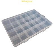 fol Plastic Organizers Container Storage Box 24Divider Grid Compartment for Jewelry 24Divider Grid C