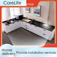 Kitchen QSJJ Cabinet Marble Sink Cabinet Rock Slab Kitchen Cabinet Stove Cabinet Rental Home Kitchen