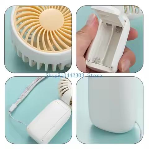 652F Silents Operations Personals Cooling Fan Battery Powereds for Camping Commuting