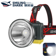 SMILING SHARK TD8037 LED Headlight Super Bright M80 8000 Lumen 3Mode Induction Fishing Light Type-c 