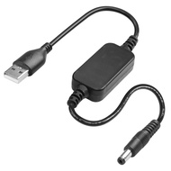 CERRXIAN 1FT DC 5V to DC 12V USB Voltage Step Up Converter Cable,Power Adapter Cable with DC 5.5 x 2