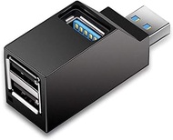 3 Port USB 3.0 Data Hub, Slim Multiport Expander for PC Laptop Flash Drive Data, USB 3.0 Splitter Compatible with Windows Mac OS