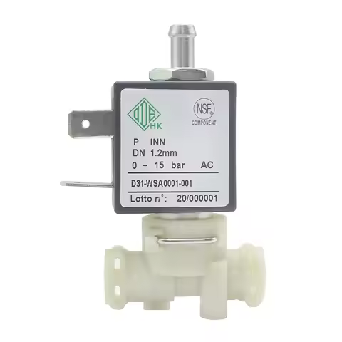 Defond ODE 3/2 Way NC Direct Acting AC230V 50HZ 15bar 1.2mm Water Fluid Air Steam Plastic Food Grade