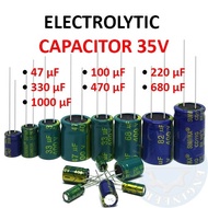 35V 47uF ~ 1000uF Aluminum Lead Electrolytic Capacitor High Frequency Low Impedance SUNVIKA