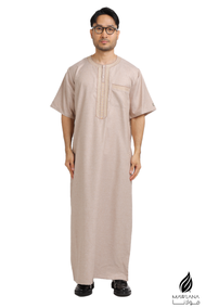 Jubah Lelaki Dewasa 0001 Morocco Lengan Pendek