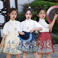 Improved Horse Skirt Horse Skirt Everyday Children Hanfu Horse Skirt Suit 2026 Summer Thin Chinese S