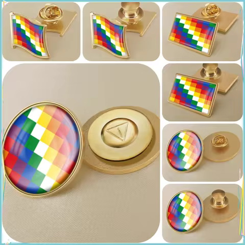 Coat of Arms of Aymara People of Chile Flag Lapel Pins Broochs Badges