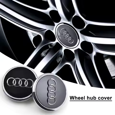 4pcs 60mm 61mm 68mm 69mm Audi Hub Caps Car Wheel Center Caps for Audi A3 A6 Q3 B5 B6 B7 A8 A5 A4 C6 