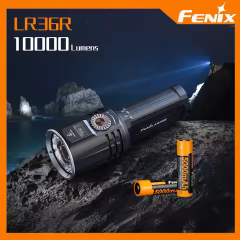 Fenix LR36R Flashlight Laser 10000 Lumens - Long Range 1260 Meters searching hiking camping fishing 