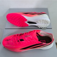 New F50 Elite TF Size 39-45 Men's Lace Knitted Red and White Durable Grass Training Football Shoes