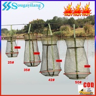 Sougayilang Foldable Fishing Keep Net – Lightweight, 4 Sizes Available, Suitable for Fish & Shrimp, 