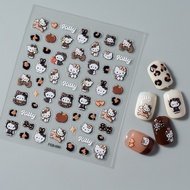 Embossed 5D Sticker | New Leopard Hello Kitty 2025 | Nail Stickers Nail Art Sticker Nail Art