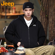 Jeep | เสื้อฮู้ดกันหนาวขนาดใหญ่ ฤดูใบไม้ร่วงและฤดูหนาว