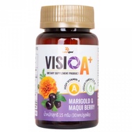 Visio A+ วิสิโอ เอ พลัส 1 กระปุก บรรจุ 30 แคปซูล ผลิตภัณฑ์เสริมอาหาร บำรุงสายตา (ภาพแสดงสลากหน้า-หลั
