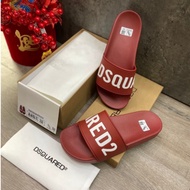 DSQUARED2 Plum Red Men's Shoes, 2024 Slipper Trend for trendy style. Attractive offer