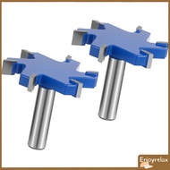 2Pcs Flattening Router Bit 6 Flute Efficient Surfacing Router Bit Rustproof Slab Flattening Router B