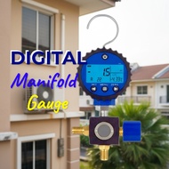 ZKT Digital Manifold Gauge Meter Gas Aircond R32 R410a R134a R22 - Alat Aircond Repair Gas Charging 