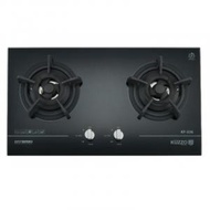 德信 - KF-326TG 75厘米 嵌入式雙頭煤氣煮食爐 (ISO9001優質認証) (專利電子點火設計)