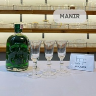 [HOF] MANIR Cordial Glass Absinthe Shot Long Legs | Aesthetic Whisky Glass Bar Restaurant