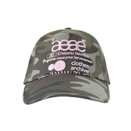 [Authentic Dealer] [aeae] WEB LOGO CAMO 5 PANNEL CAP - [GREEN]/[BLACK]